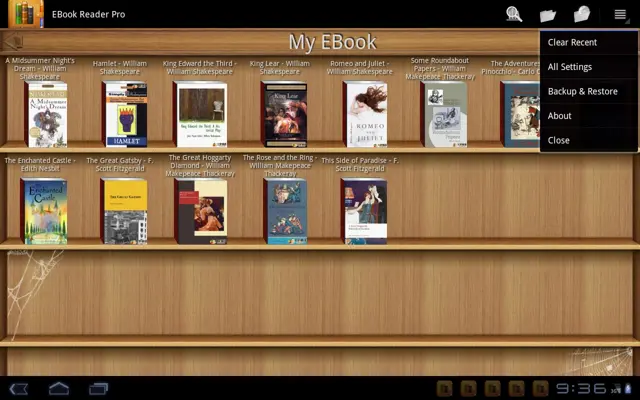 EBook Reader Pro android App screenshot 12